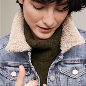 Anthropologie Pilcro & the Letterpress Denim Jacket w/ Sherpa Collar XS Rodeo